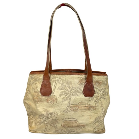 Brahmin Vintage Copacabana Bag Purse OS Tan/Brown - Picture 4 of 16